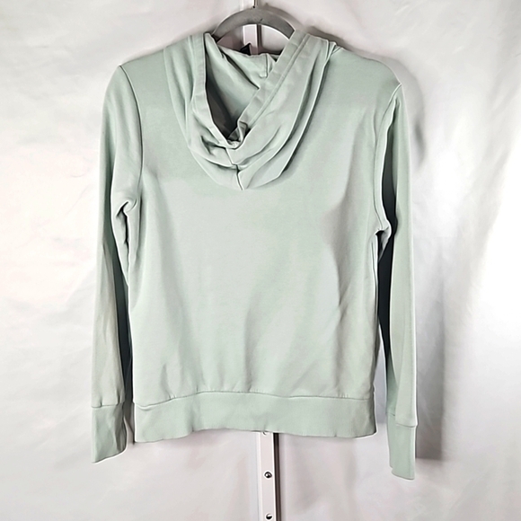 ADIDAS Women's Badge of Sport Overhead Fleece Hoodie Green Size S - Picture 7 of 7